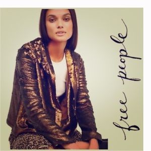 Sequin free people jacket